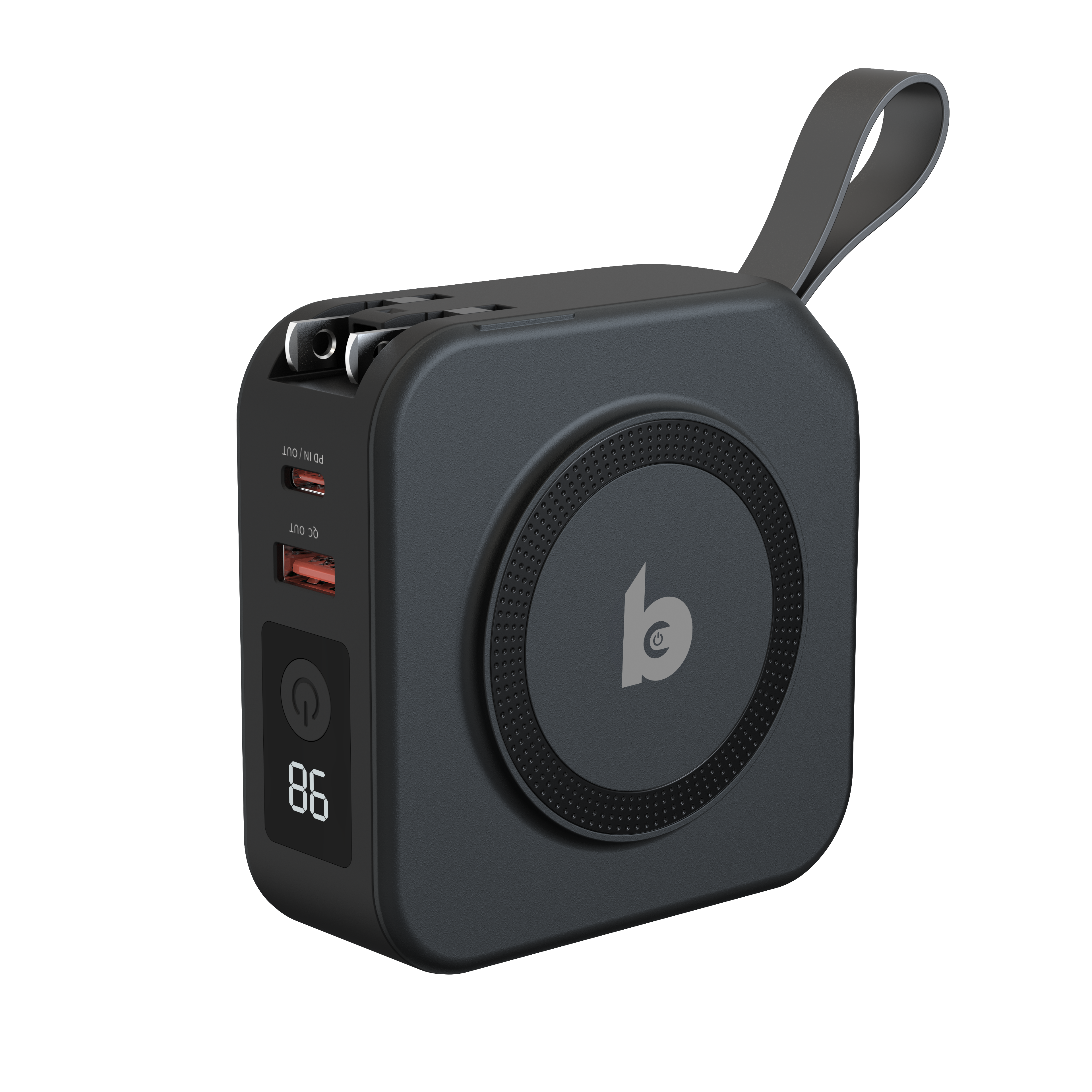 10000 mAh Powerbank en wereldstekker in 1 met Magsafe functie - geschikt voor reizen