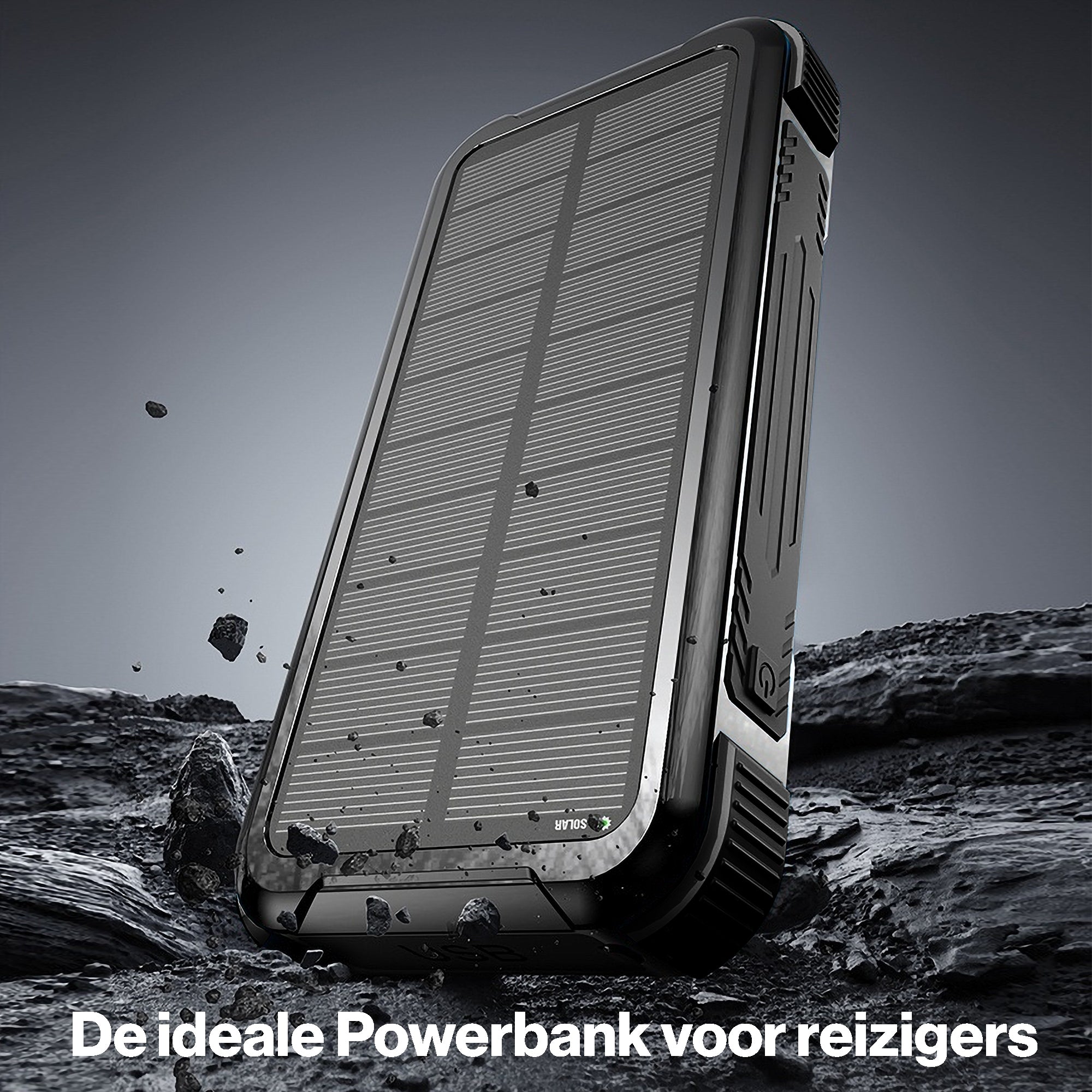 solar powerbank waterdicht zonladen snelladen - geschikt als noodpakket