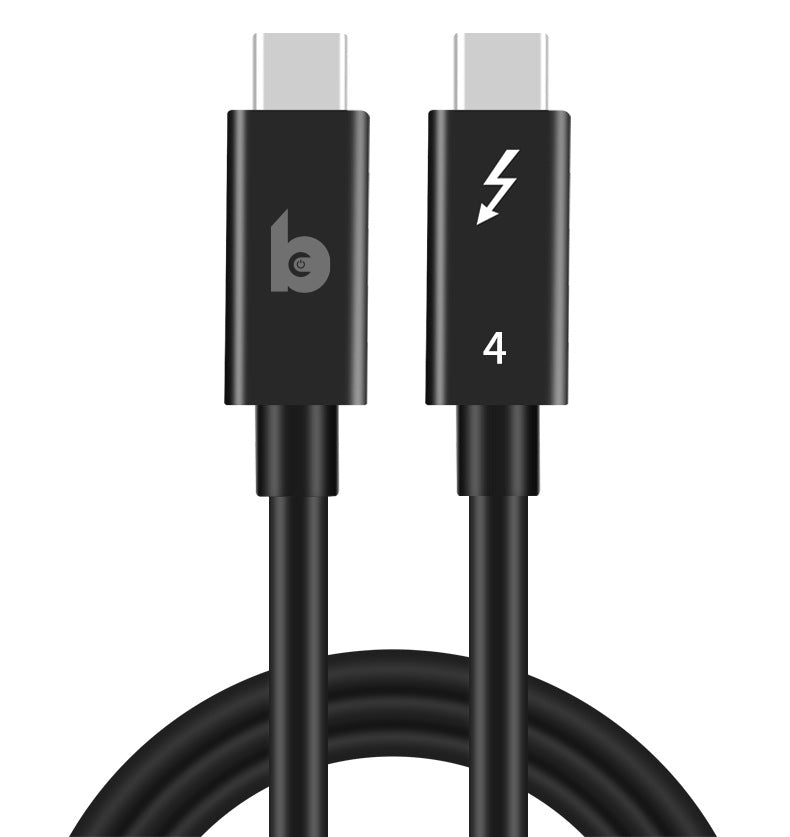 Thunderbolt 5 kabel met 240W laadsnelheid + 8K beeldkwaliteit + 60 Hz - 1.5 meter