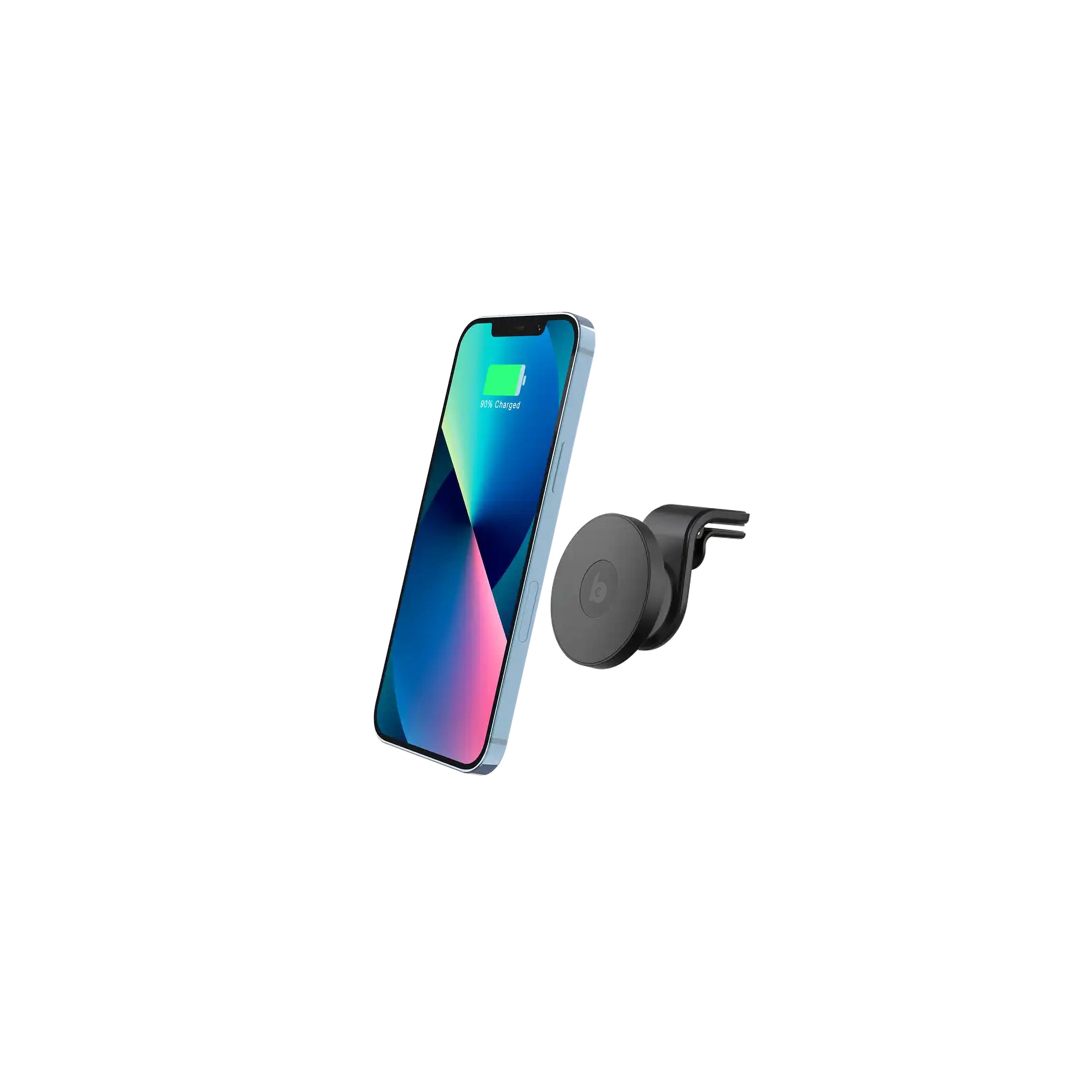 Banky MagSafe autohouder met draadloze 15W snellader en magneet voor in de auto