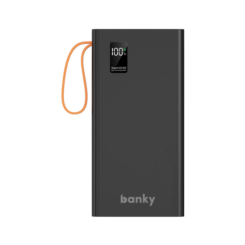 banky powerbank met zaklamp - 30000 mah batterij capaciteit
