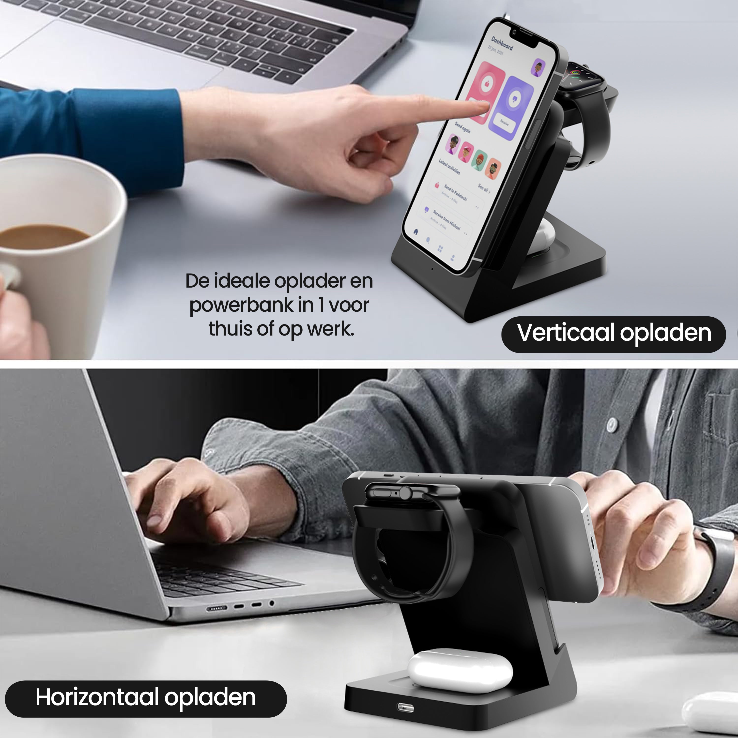 draadloze oplader geschikt voor apple