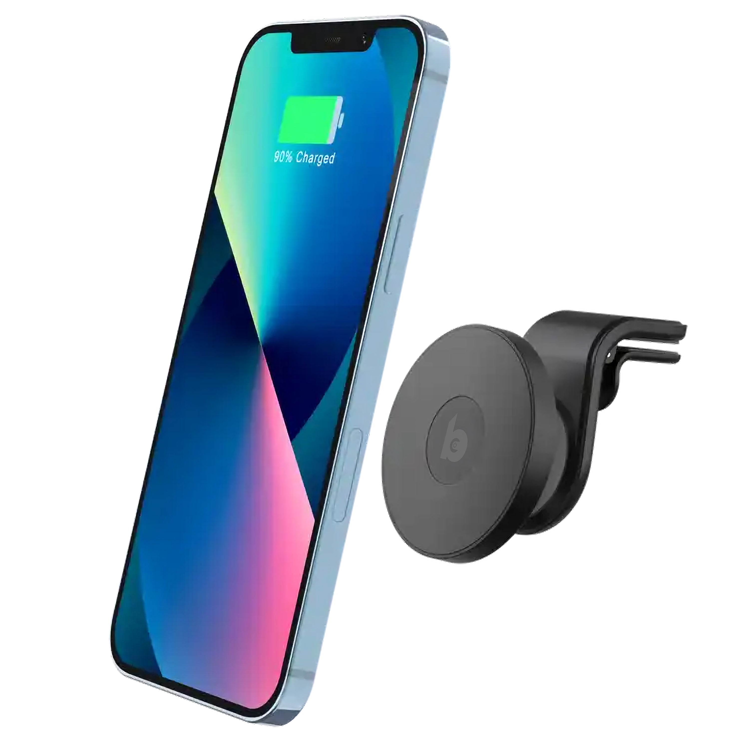 Draadloze iPhone snellader - weergegeven met iPhone