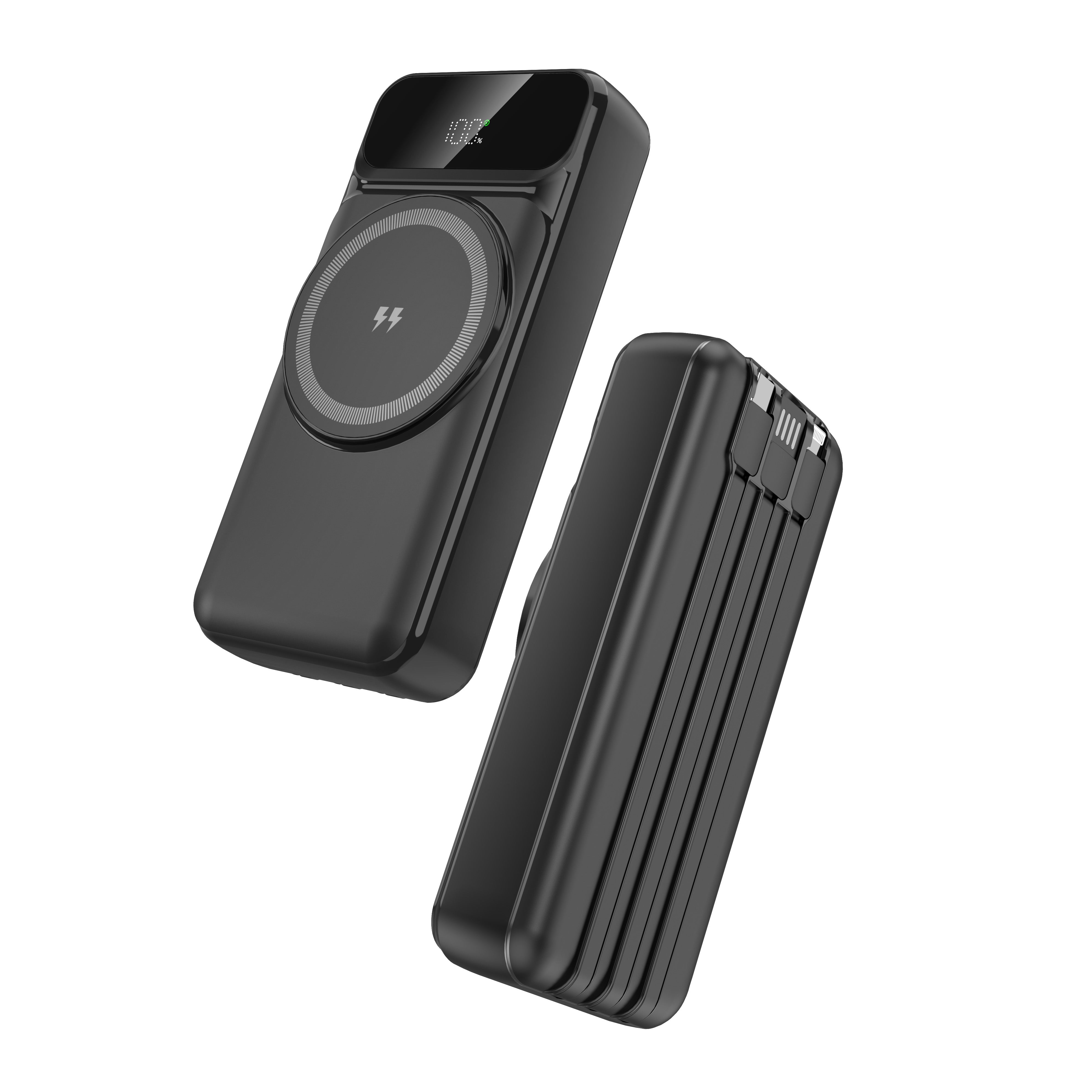 20000 mAh powerbank ingebouwde kabels