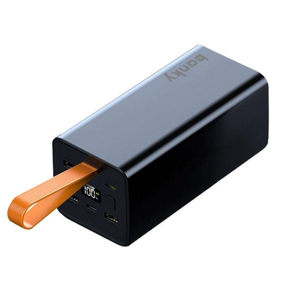 Banky laptop powerbank 50.000mAh met 100W, powerstation voor werk, reizen en noodpakket