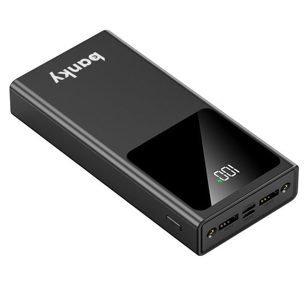 Banky powerbank 20.000mAh 22,5W met zaklamp, voor werk, reizen en noodpakket