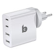 Banky 100W wereld reisadapter met 4 USB-poorten, geschikt voor laptop en MacBook