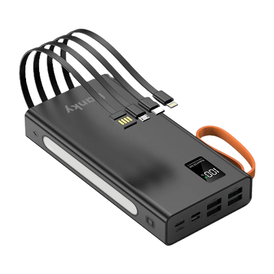 powerbank ingebouwde kabels 30000 mah review